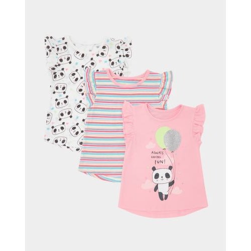 Tops For Toddler Girls  -Pack Of 3