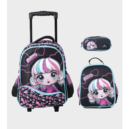 Doll Surprise Trolley Bag - 3pc Set - 17&rdquo;