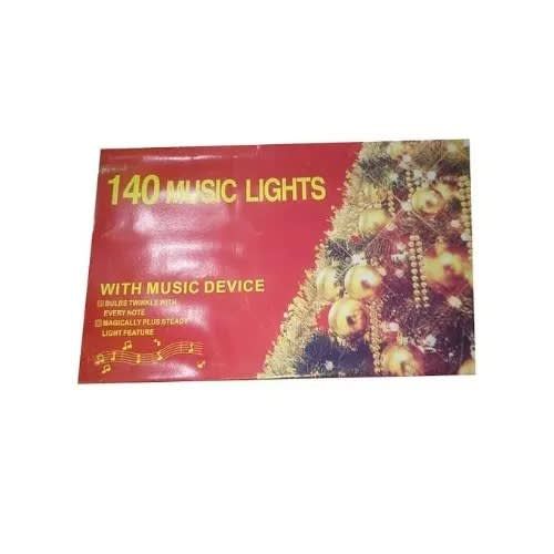 Music Christmas Lights With Music Device - Multicolour - 140 Lights