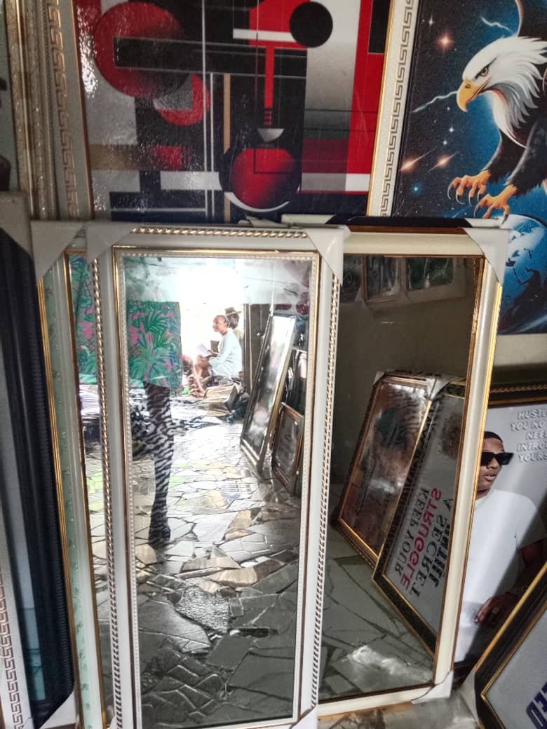 Elegant Standing / Wall Dressing Mirror - White