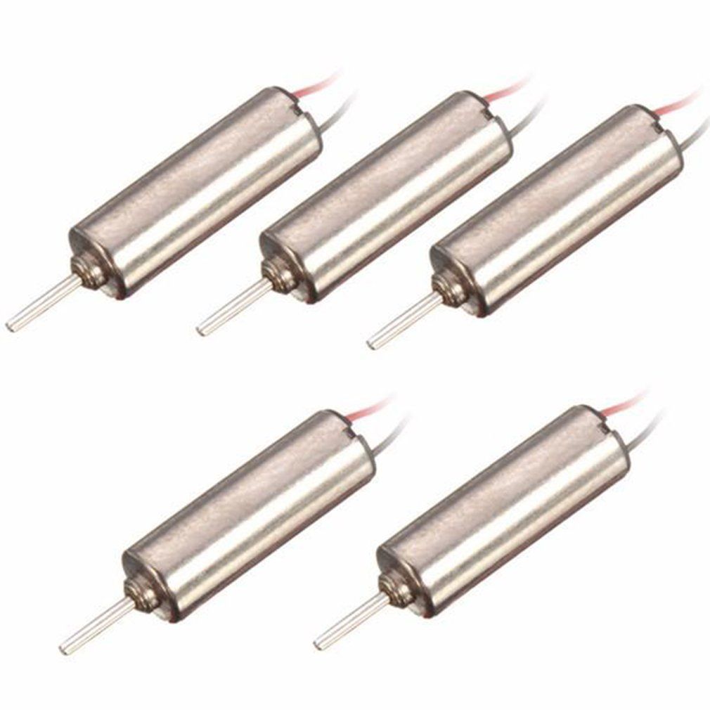 MT  5pcs Dc 3.7v 66000rpm Wired Micro Coreless Motor For Model Toy