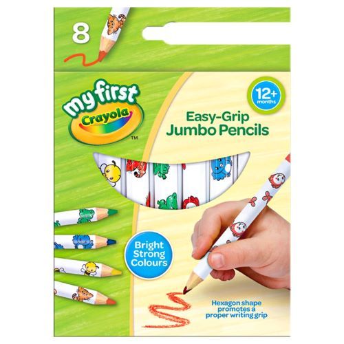 Crayola My First Easy-Grip Jumbo Decorated Pencils - 8pcs
