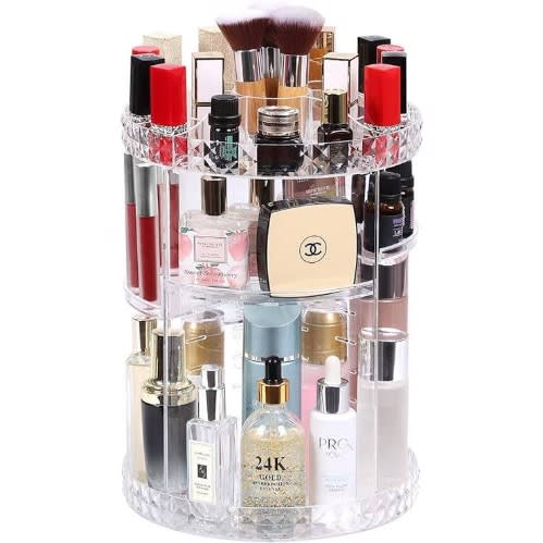 Acrylic 360 Degree Rotation Makeup - Cosmetics Organizer