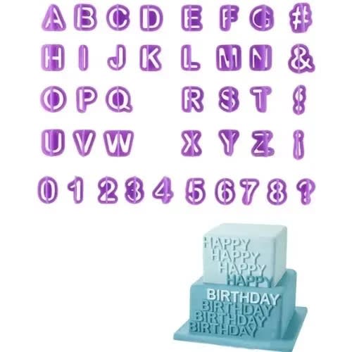 Alphabet And Number Cutter 40pcs