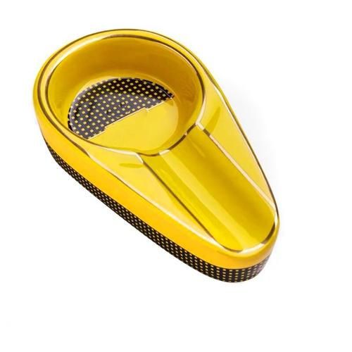 Ceramic Cigar Ashtray Single Cigar Holder Round Ash Slot  Tobacco Cigarette Ashtray Cigar Gadgets With Gift Box