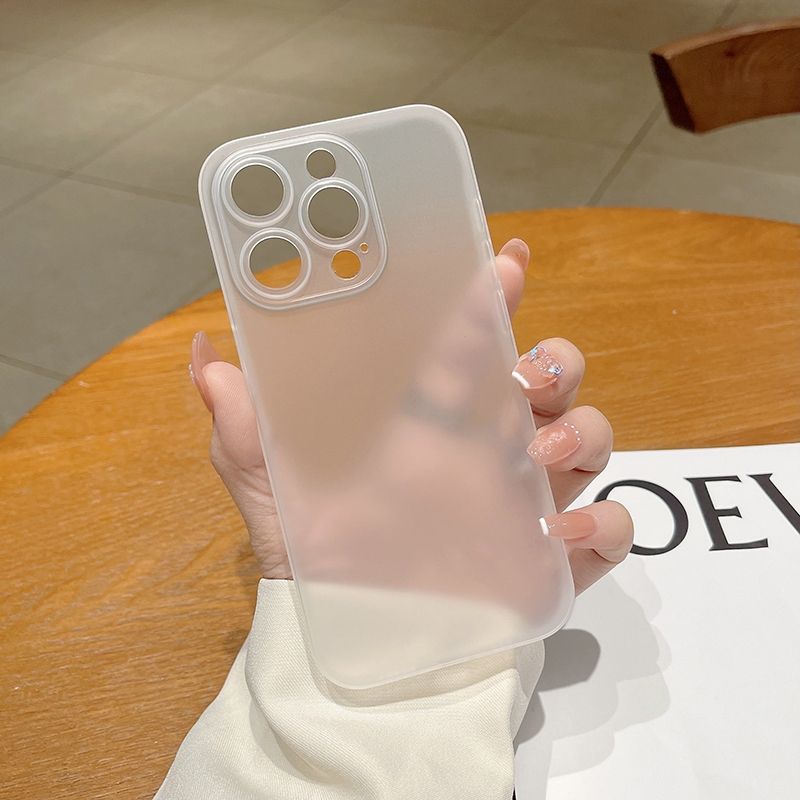For IPhone 14 Frosted PP Phone Case (White)
