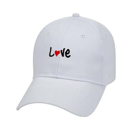Love Baseball Cap - White