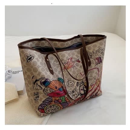 Womens Graffiti Hand Bag big Size Top Quality Tote Bag