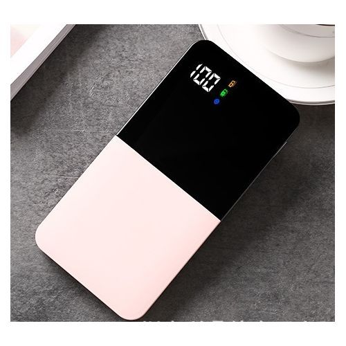Type-c Micro Dual Input Ultra-thin Portable Power Banks Pink