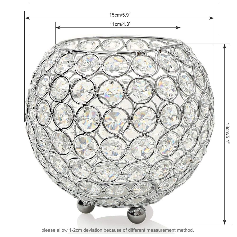 MetalCandletern Holders Moroccan Crystal Candlesticks Home