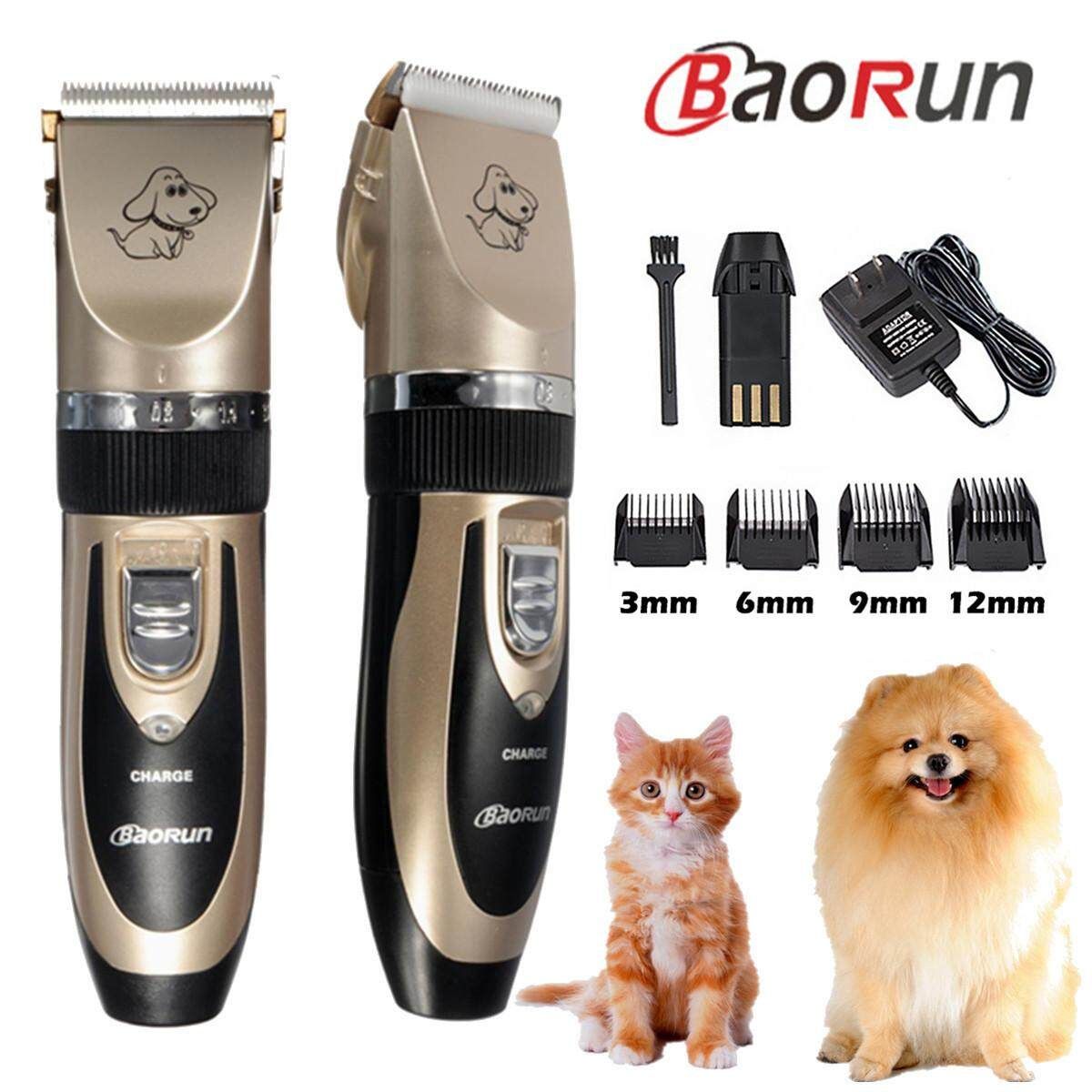 Baorun Professional Pet Cat Dog Hair Trimmer Clipper Comb Guide Set Grooming Kit