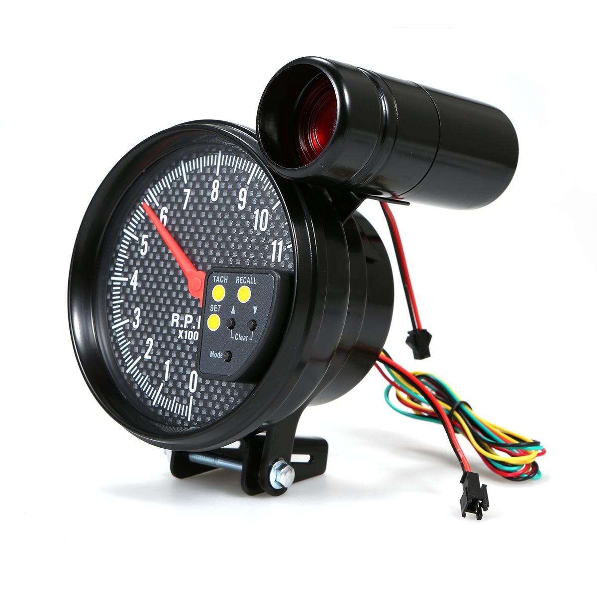 5 Inch Diameter Tachometer Carbon Fiber Face 7 Colors