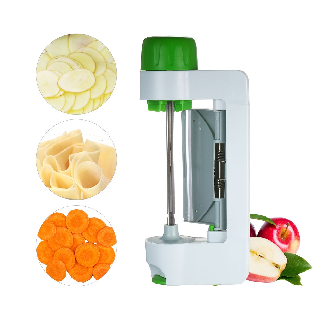 Vegetable Slicer Spiralize Rotating Fruits Vegetables Cutter