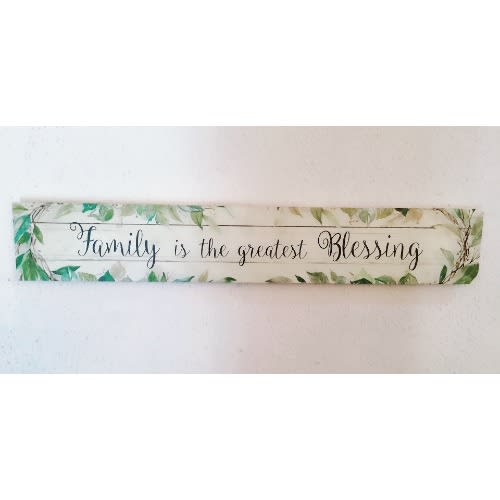 Family Wall Art With ''Family Is The Greatest Blessing'' -44"x16"