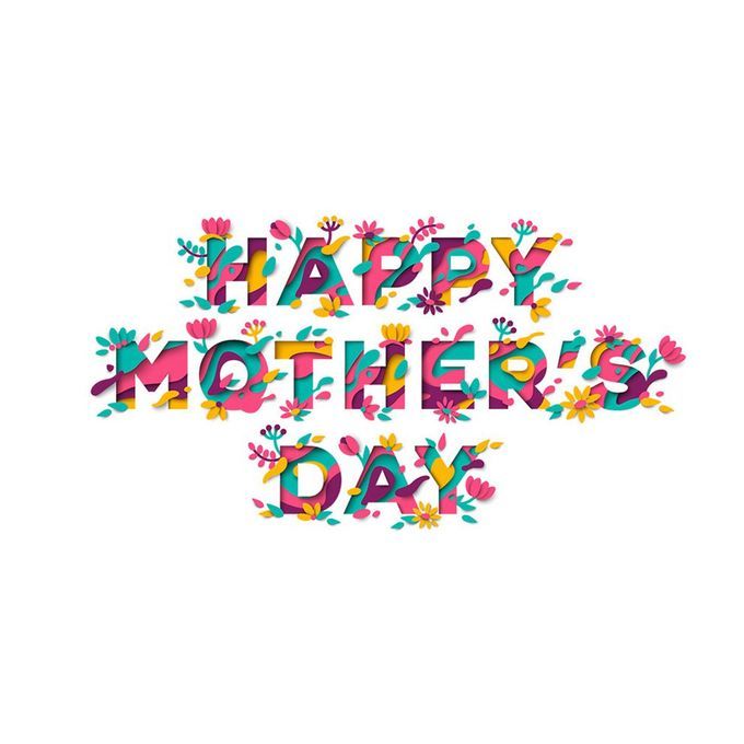 Mother's Day Su Lies Sti Ker PV  Material Waterproof Flat Wall Sti Ker-AF5933-36X60CM