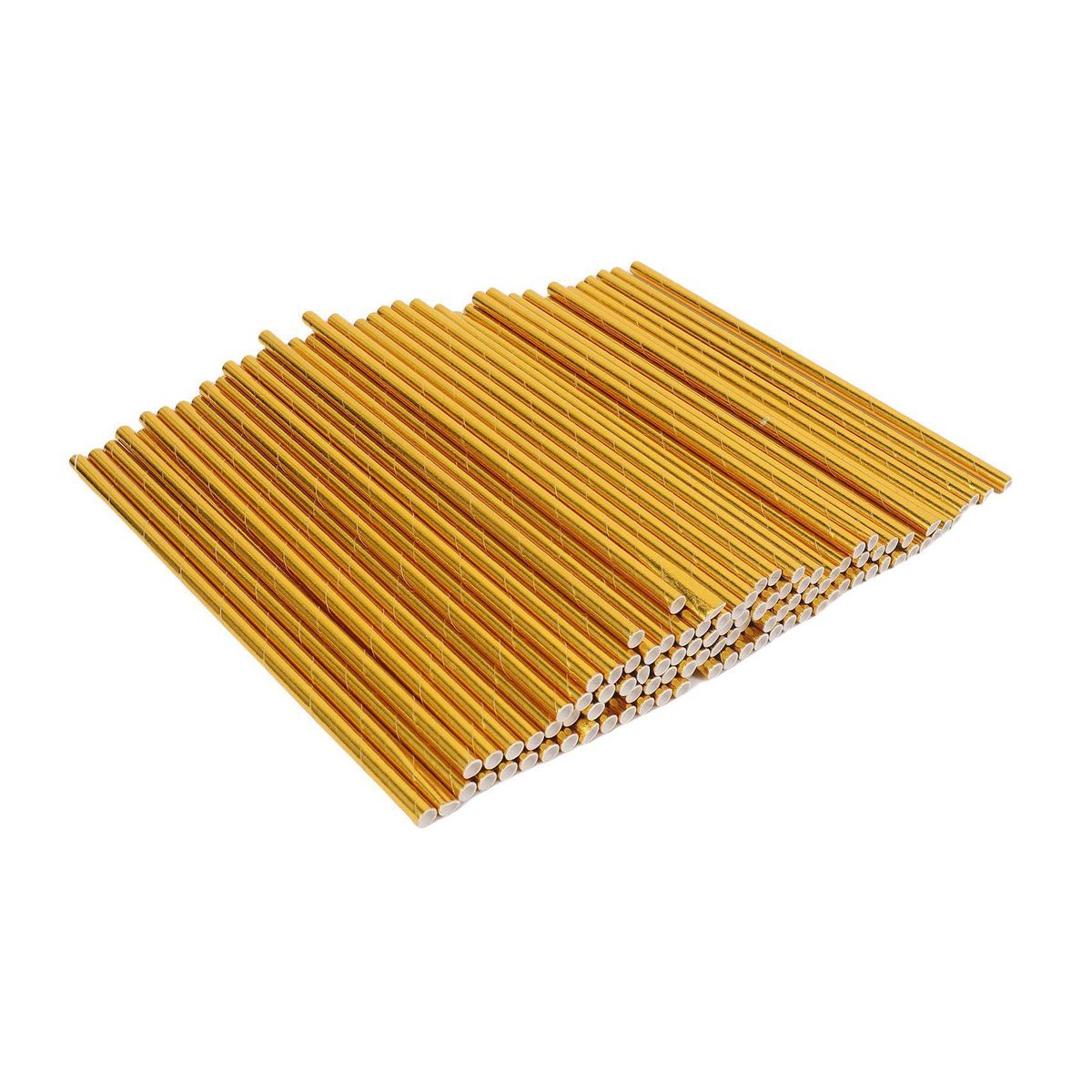 Gold Foil Paper Straws Biodegradable Disposable Party Drinking Straws Pack Of 100 Holiday Celebrations