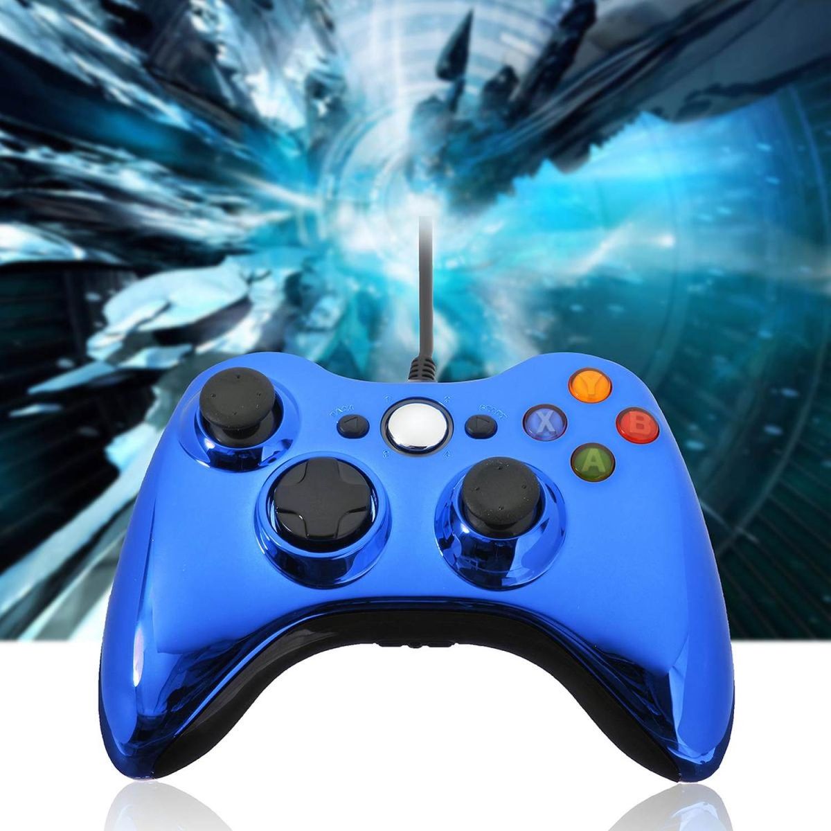 Wired USB Game Pad Handle Controller For Microsoft Xbox 360 Windows Laptop PC Blue BDZ