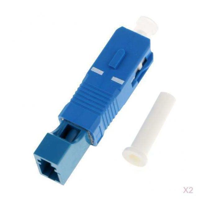 2Packs SC Male To LC Female Adapter Fiber Optic Connector SM 9125