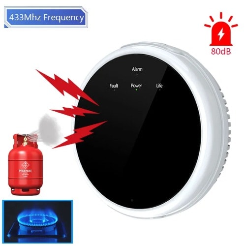 Wireless Gas Leakage Detector 433mhz For Burglary Alam System