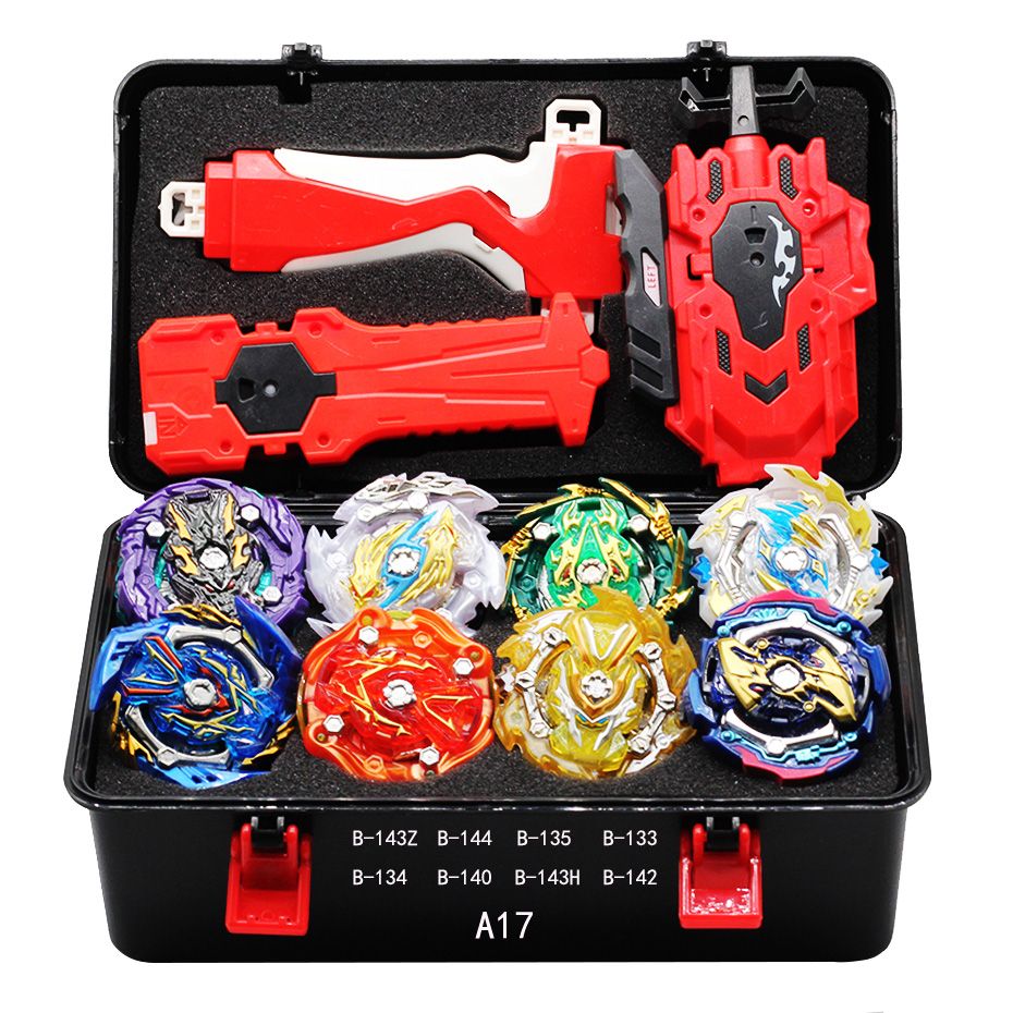 Tomy Beyblade Burst Storage Bag Set Toupie Metal Gyroscope Grip Launcher Blade Blades Box Toys Kids Boy-A17