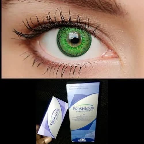 Eye Contact Lens - Green With Solution - 120ml
