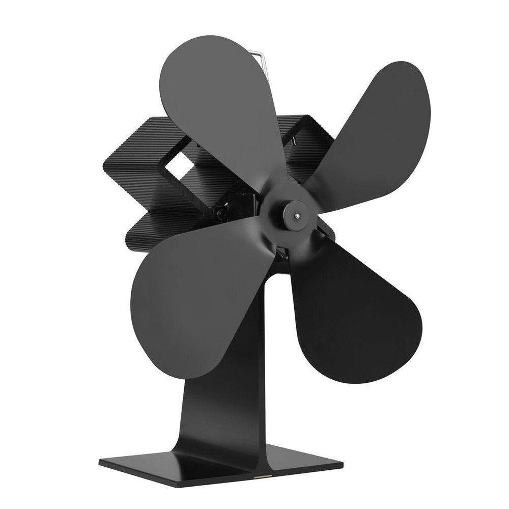 4 Blades Home Fireplace Fan Efficient Heat Distribution