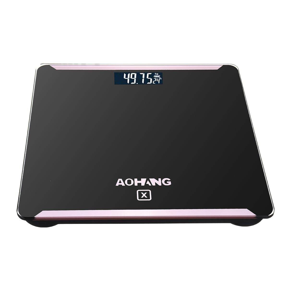 Holmark Electronic LCD Digitial 180kg/400lb Body Weight Scale Black