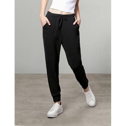 Primark Ladies Slim Fleece Joggers - Black