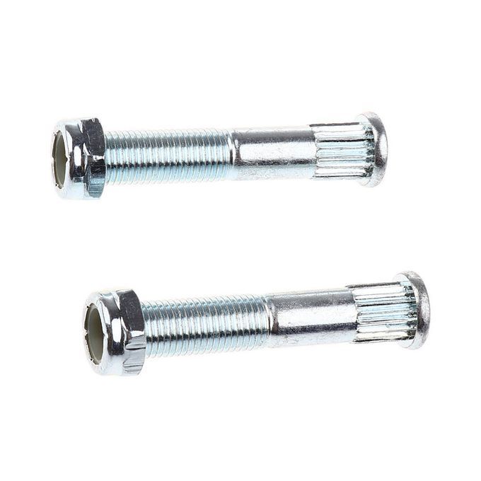 2 Pieces Skateboard Truck Kingpin With 2 Nuts Longboard Truck Silver