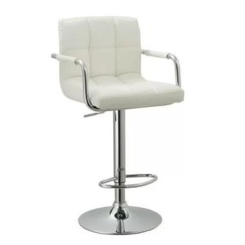 Sturdy Bar Stool - White