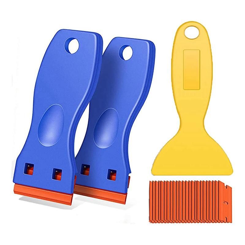 3Pack Plastic Blades Scraper Tool No Scratch Sticker Removal