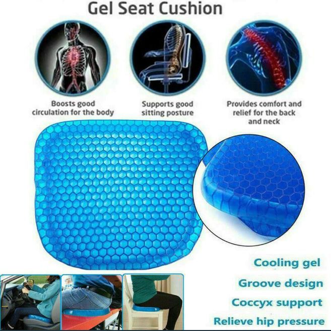 Gel Seat Cushion For Long Sitting/ Car Seat/ Office Chair