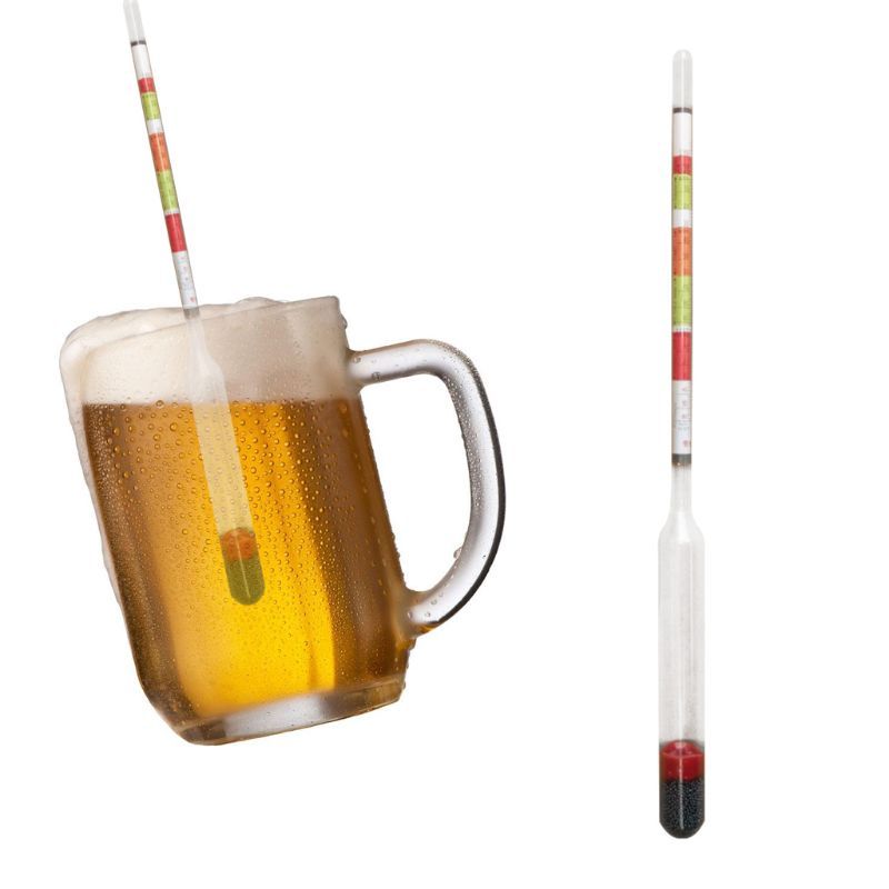 2pcs Triple Scale Hydrometer Self Brewed Wine Sugar Meter