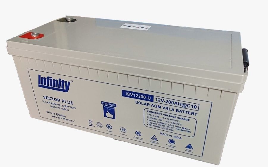 ISV12200-U 12V200AH @C10 Solar AGM VRLA Battery SMF