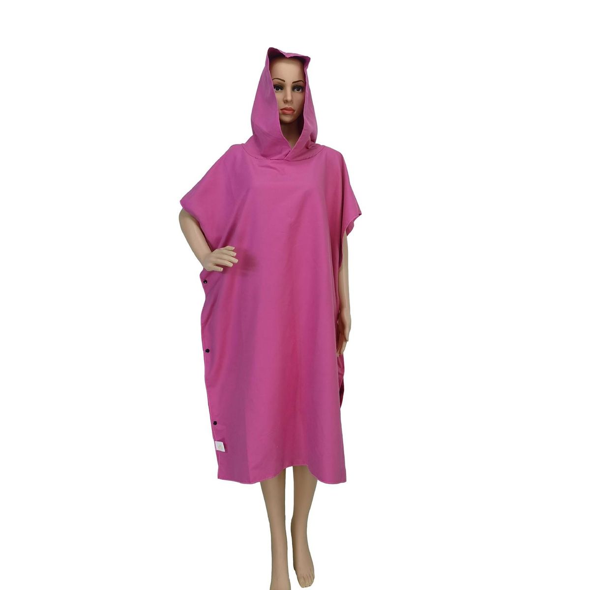 Lightweight Changing Towel Dry-off Changing Robe Super Soft Extra Long Rose Red