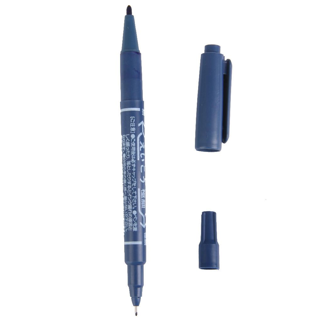 Blue Color Skin Marker Pen Scribe Tattoo  Tool For Metal Glass