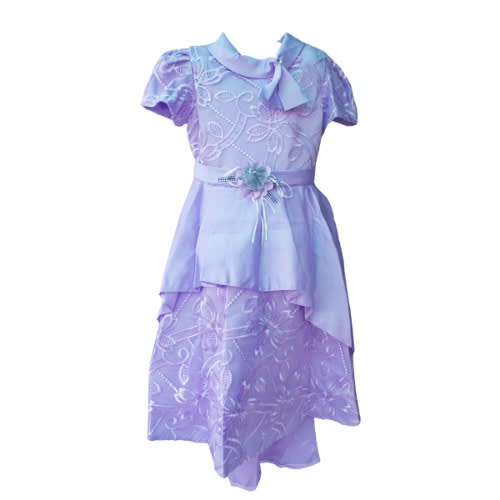Girl&rsquo;s Party Knee Length Ball Dress -Lilac