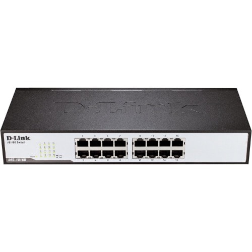 Fast Ethernet Unmanaged Desktop Switch - 16-port - Des-1016d