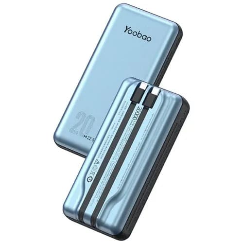 LC6 Power Bank External Battery With Built-in C+ Lightning Cable - 20000mah