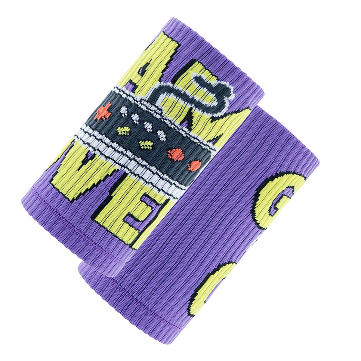 1 Pair Wristbands Tennis Basketball Wrist Guards Purple