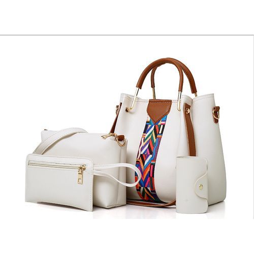 Women's  Bags  4 Piece Set-White