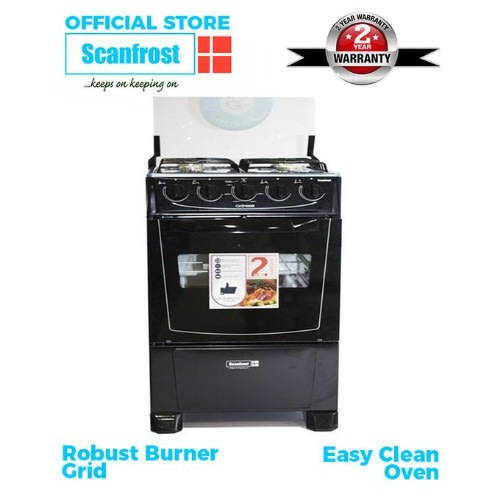 4-burner Gas Cooker -black