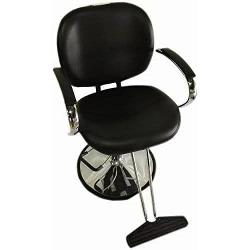 Salon Leather Comfort Barbing Chair - Black