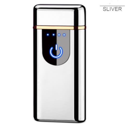 Ultra Slim Usb Cigarette Lighter-Silver