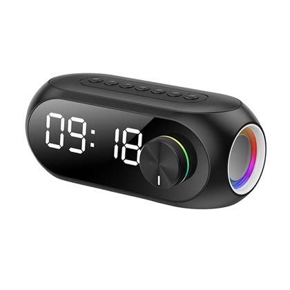 Bluetooth Speaker With Digital Clock & Alarm Display