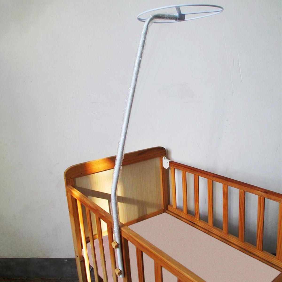 Steel Babys Cot  Bracket Bed Clip On Bracket Net Stand For
