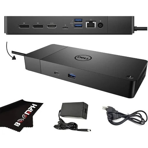 Docking Station With 130W Power Adapter - USB Type-C HDMI Dual Display Port - Wd19s