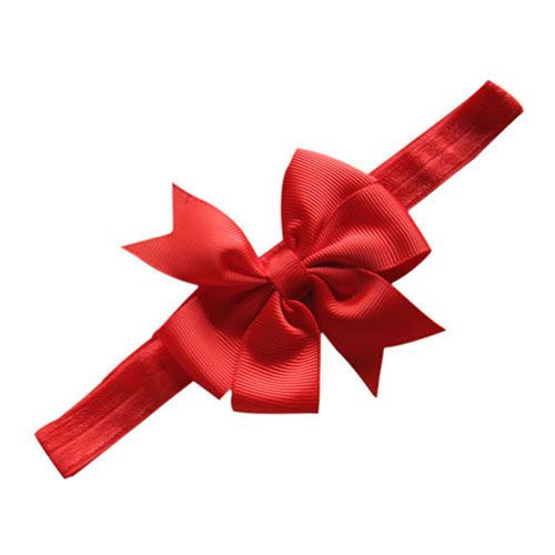 Kids Toddler Infant Baby Girls Cute Big Flower Bow Hair-Red