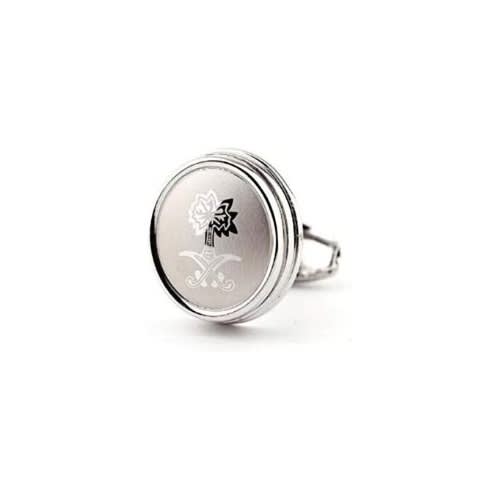 Round Cufflinks For Men - Silver