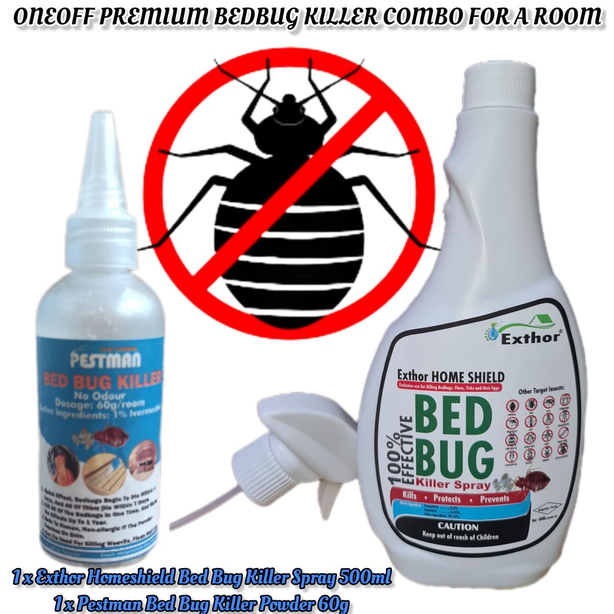 Bed Bug Killer Combo (Kills Bedbugs And Their Eggs)